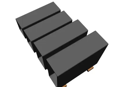 5 16in Wall x8in Rectangle Tube 3D model