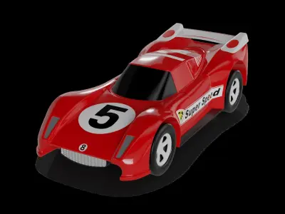 Cars and action games Toy Car 3D model get