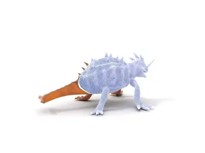 Spiky Horned Lizard model pack Low-poly 3D model