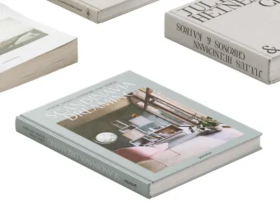 Coffee Table Books 4 3D model