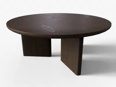 Morro low Table in small dark Low-poly 3D model