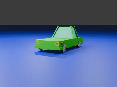 3D model of cartoon car 3D model