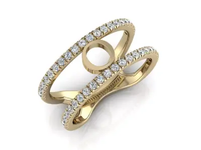 Jewelry Alphabet Ring O 3D print model purchase