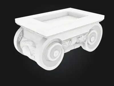 Ionian Bench  Classical Elegance in Everyday Design 3D model