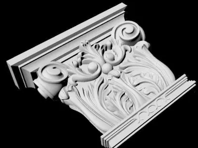 pilaster 3D model 4