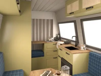 Caravan Design Fiat Ducato-RAM 12m3 3D model 3D model
