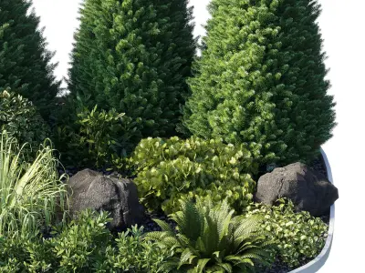 Alpine Hill 08 corona Low-poly 3D model