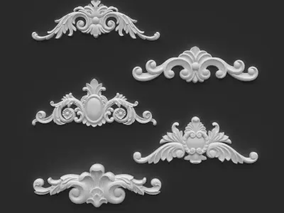 CNC Sculpted Ornament Pack VOL 5 3D Model Collection