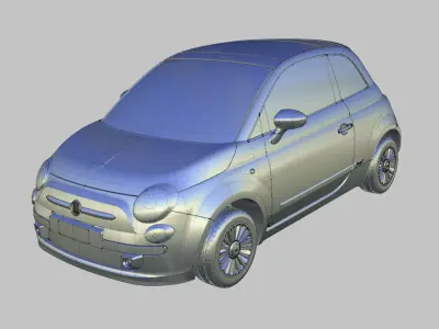 Fiat 500 2007  Autodesk Alias 3D model
