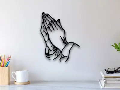 Pray Wall Art 3D print model