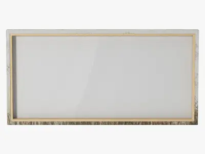 ATGR1486 Wildflowers Ivory Painting Print on Canvas 3D model