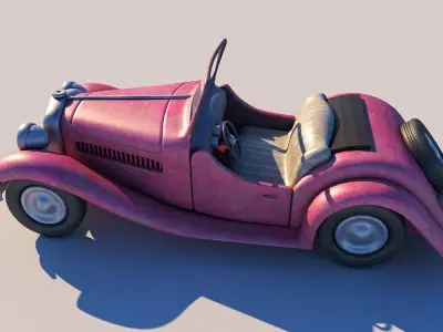 antique old car 3D model