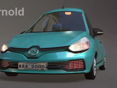 cartoon car 3D model