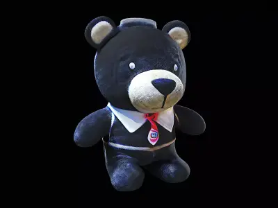 bear plush toy 3D model