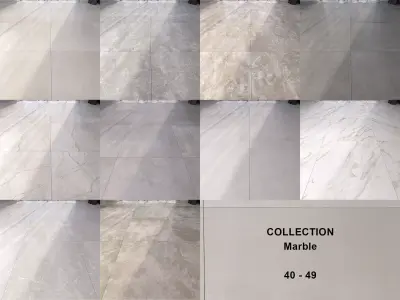 Marble Floor Set Collection 40 - 49 Texture