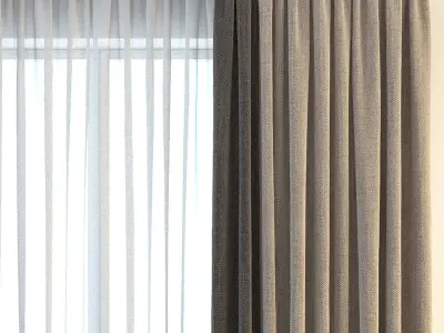 Set 20 Curtains 3D model