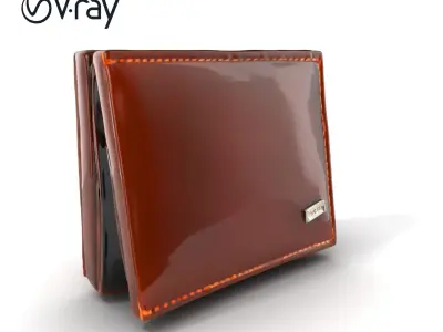 Luxury Leather Wallet Model Pack Low-poly 3D model
