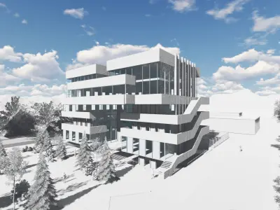 Educational building 3D model