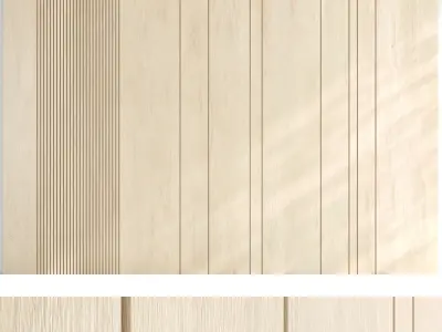 Wood panel set v01 3D model