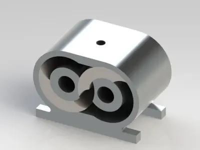 Rotary steam engine Free 3D model