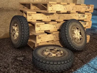 Disc of the Soviet bus Liaz-677 3D model