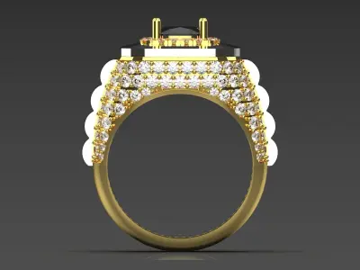 Luxury man Rolex design diamond ring model ror0049 3D print model