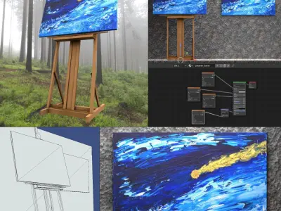 All Oil Paintings 3D Model Collection