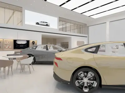 car dealership 3D model