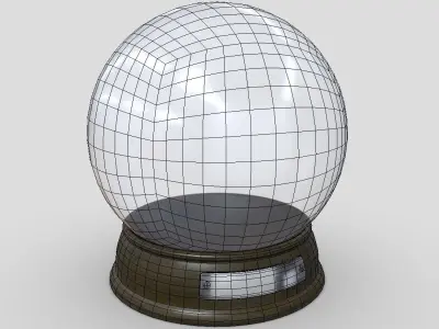 Glass Ball 2 Low-poly 3D model