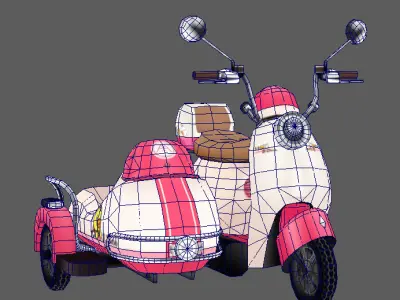 Electric Vehicles  Low-poly 3D model