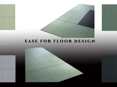 Luxury Floor - Tatami Tiles 01 Low-poly 3D model