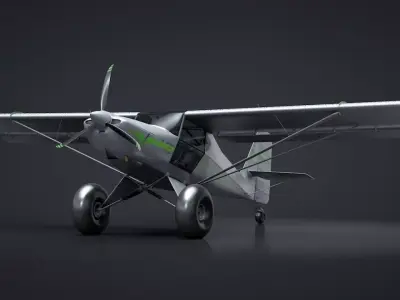 Kit Fox S7 STI Titan C4D Rigged 3D model