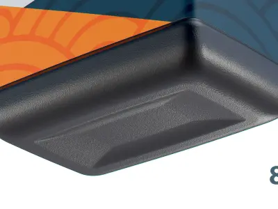 Motor Oil Bottle 8 oz 3D model