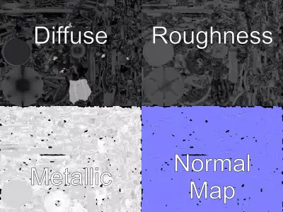 Ornate Iron Lantern model pack Low-poly 3D model