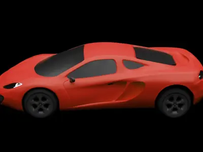 Mclaren Sports Car Vehicle 3d model blender 3ds max obj fbx  3D model