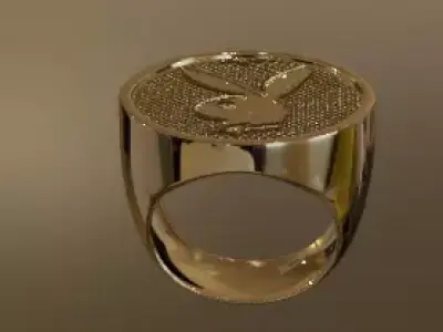 play boy ring Free low-poly 3D model
