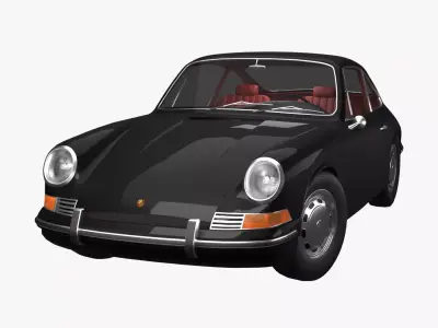 Porsche 911 1968 3D model
