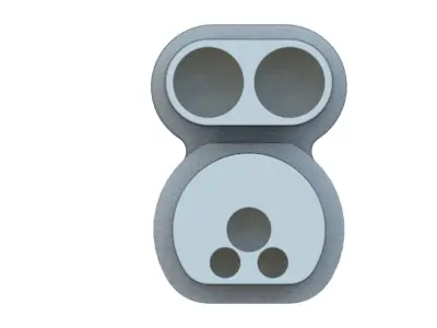 TESLA COMBO II ADAPTER 3D print model