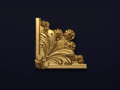Classic decor ornament v-3D model14 3D model