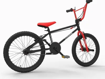 BMX Bike Low-poly 3D model