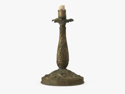 Antique Candle Holder 2 3D model
