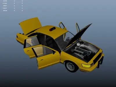 Taxi Simple 3D model