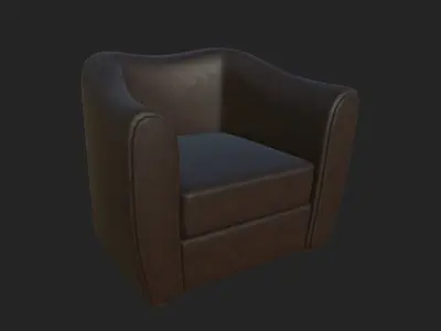 Arm chair Free low-poly 3D model