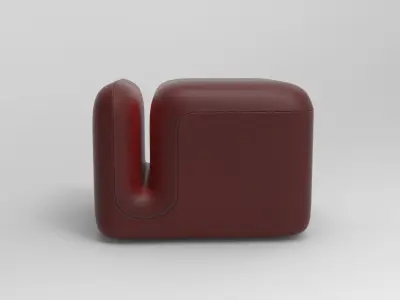 Copy Pouf Low-poly 3D model
