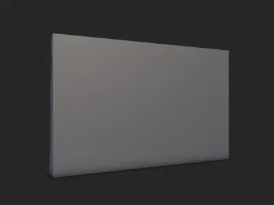 Desaturated Stone Wall Prop 3D model