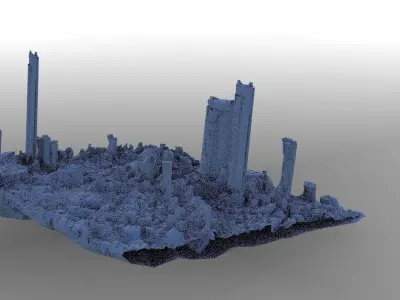 Asian City of the Future 3D model