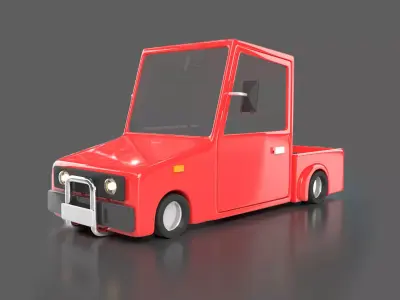 Cartoon Car Free 3D model by zarylbekkanatbek