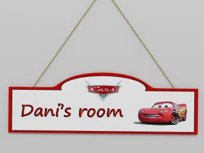 Childrens room sign 3D model