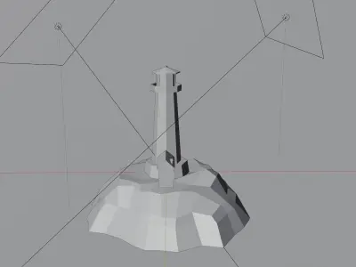 Lighthouse LOWPOLY Free Free low-poly 3D model
