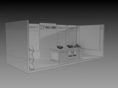 Booth Exhibition Stand a419c  3D model